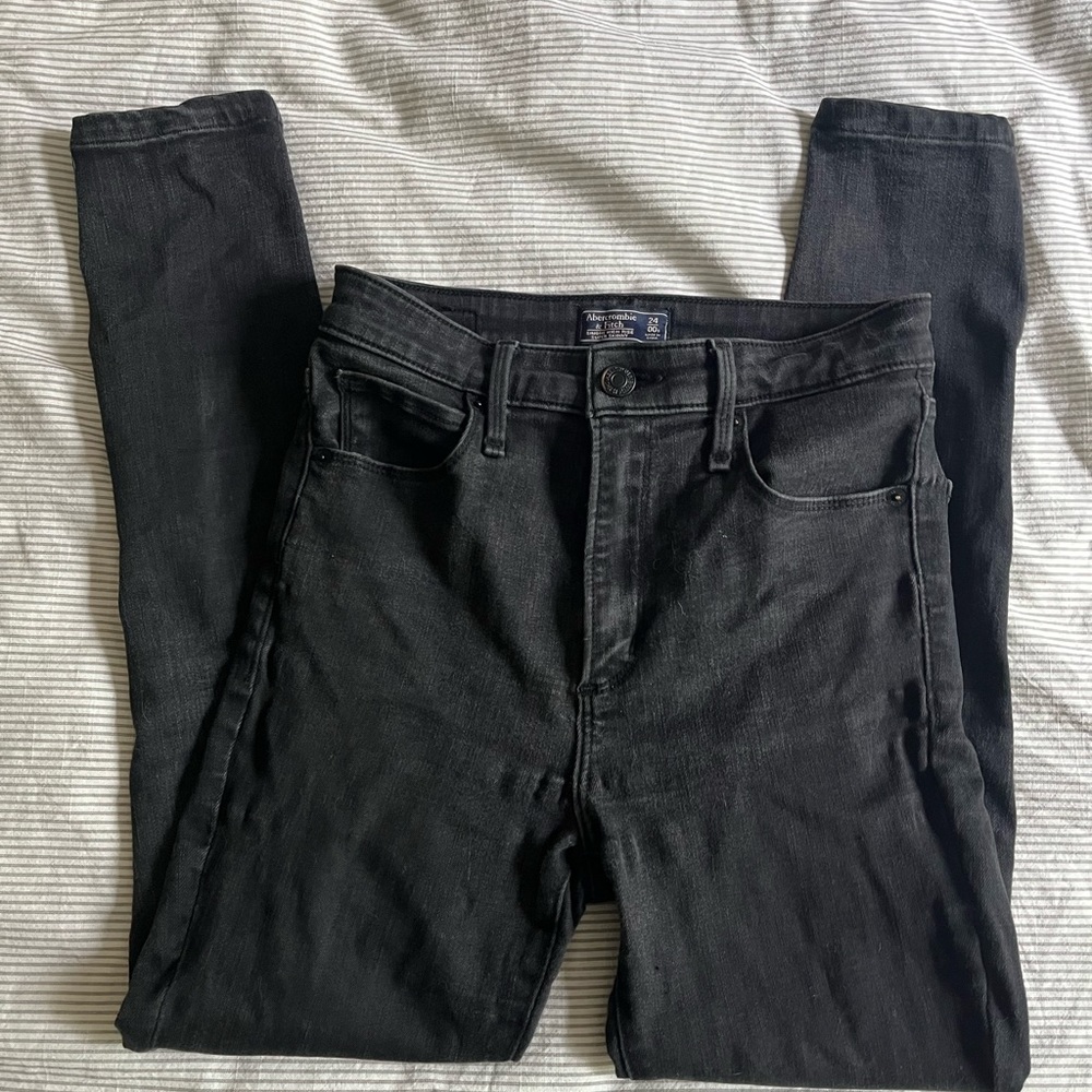 🌟3 for $25🌟 Abercrombie & Fitch Black Skinny Jeans - 24” - 00